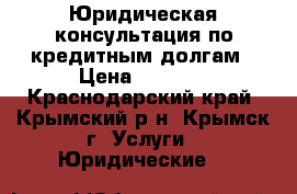 Юридическая консультация по кредитным долгам › Цена ­ 2 000 - Краснодарский край, Крымский р-н, Крымск г. Услуги » Юридические   